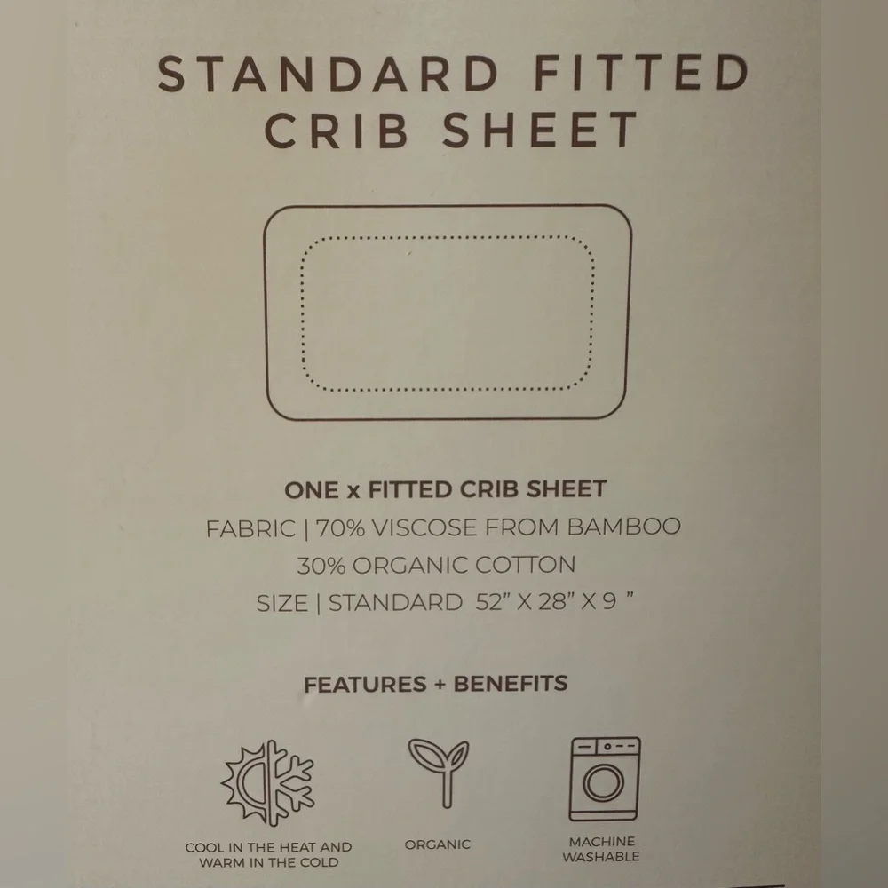 Goumi Nursery Fitted Crib Sheet - NIB